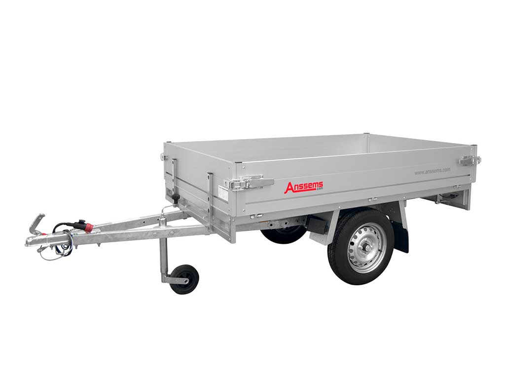 Anssems PKW Anhänger Hochlader Alu PLT 750 kg, Ladefläche 2,51 x 1,50 m ungebremst