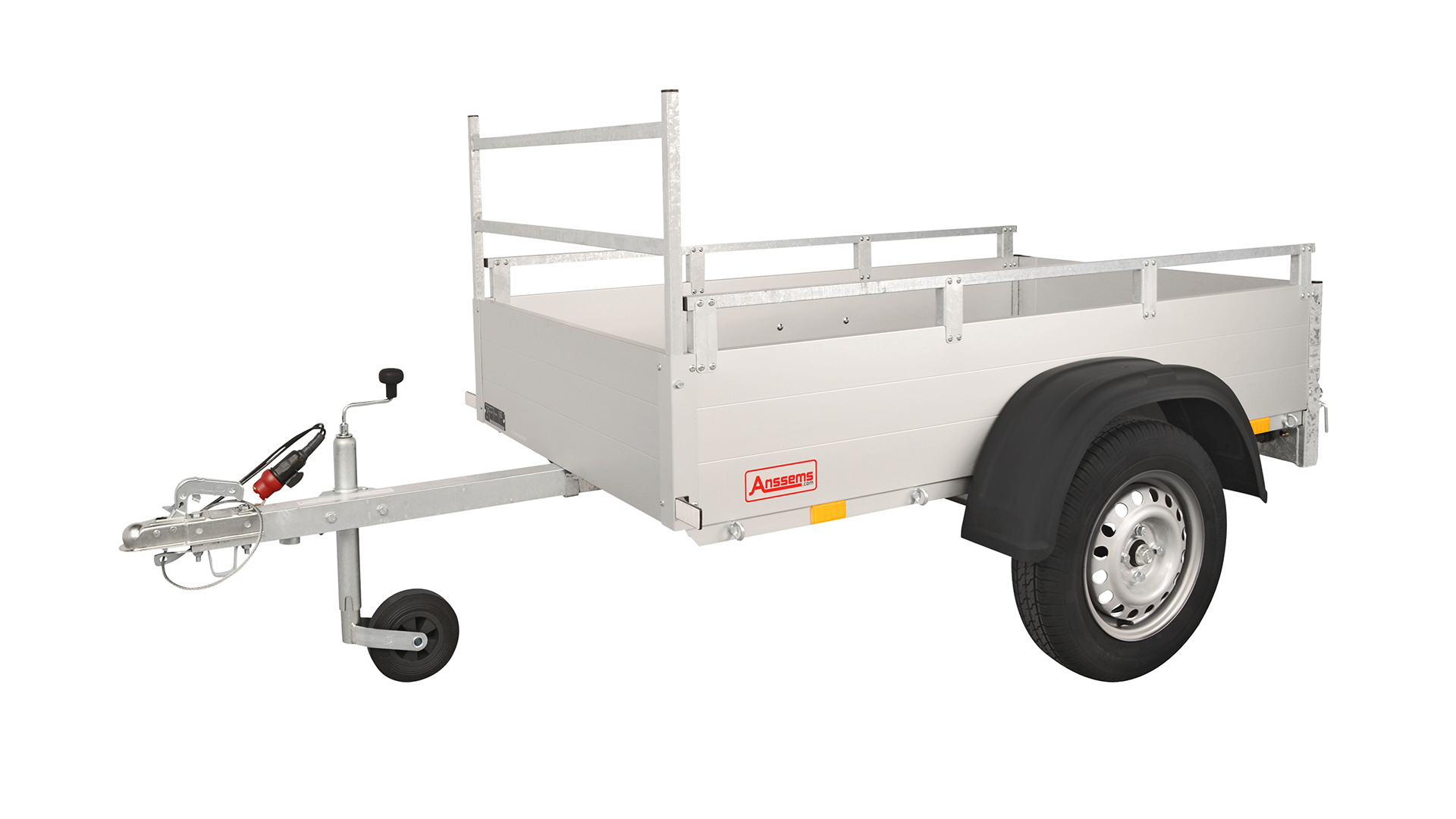 Anssems PKW Anhänger Tieflader Alu GT 500 kg, Ladefläche 1,81 x 1,01 m - mit Reling