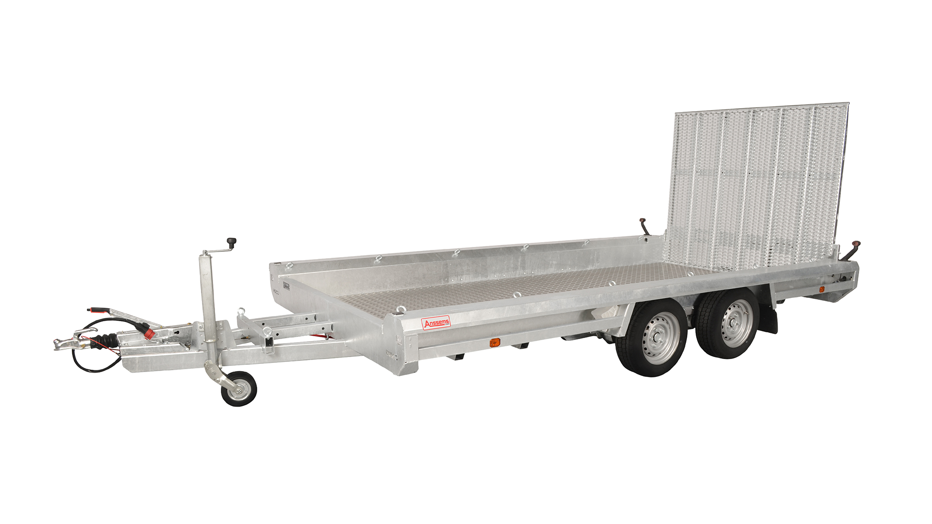 Hulco PKW Anhänger Maschinentransporter TERRAX 3000 kg, Ladefläche 3,94 x 1,80 m - Klappe 150 cm