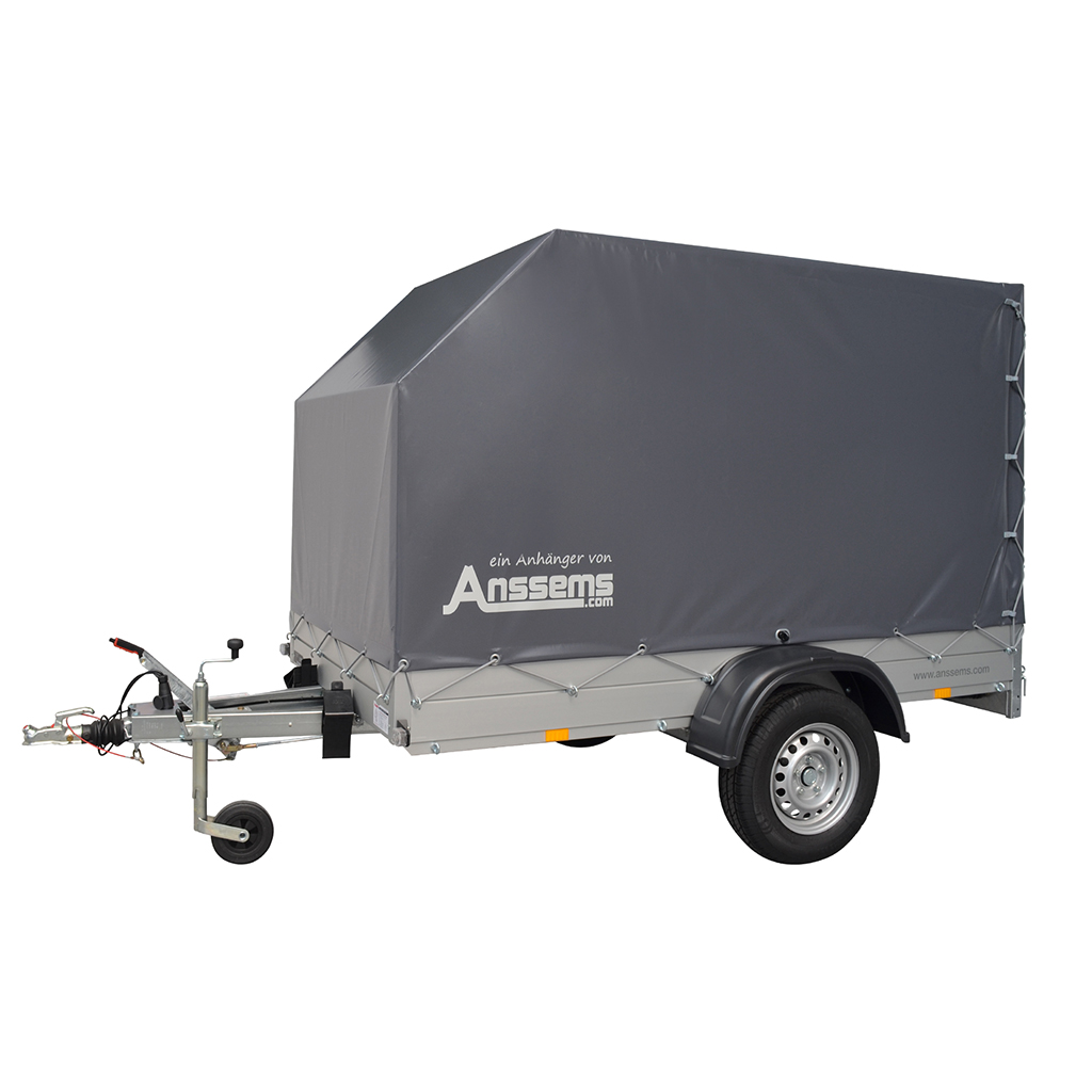 Anssems PKW Anhänger Tieflader Alu GTB 1200 kg, Ladefläche 2,51 x 1,26 m - mit Aktionsplane 150