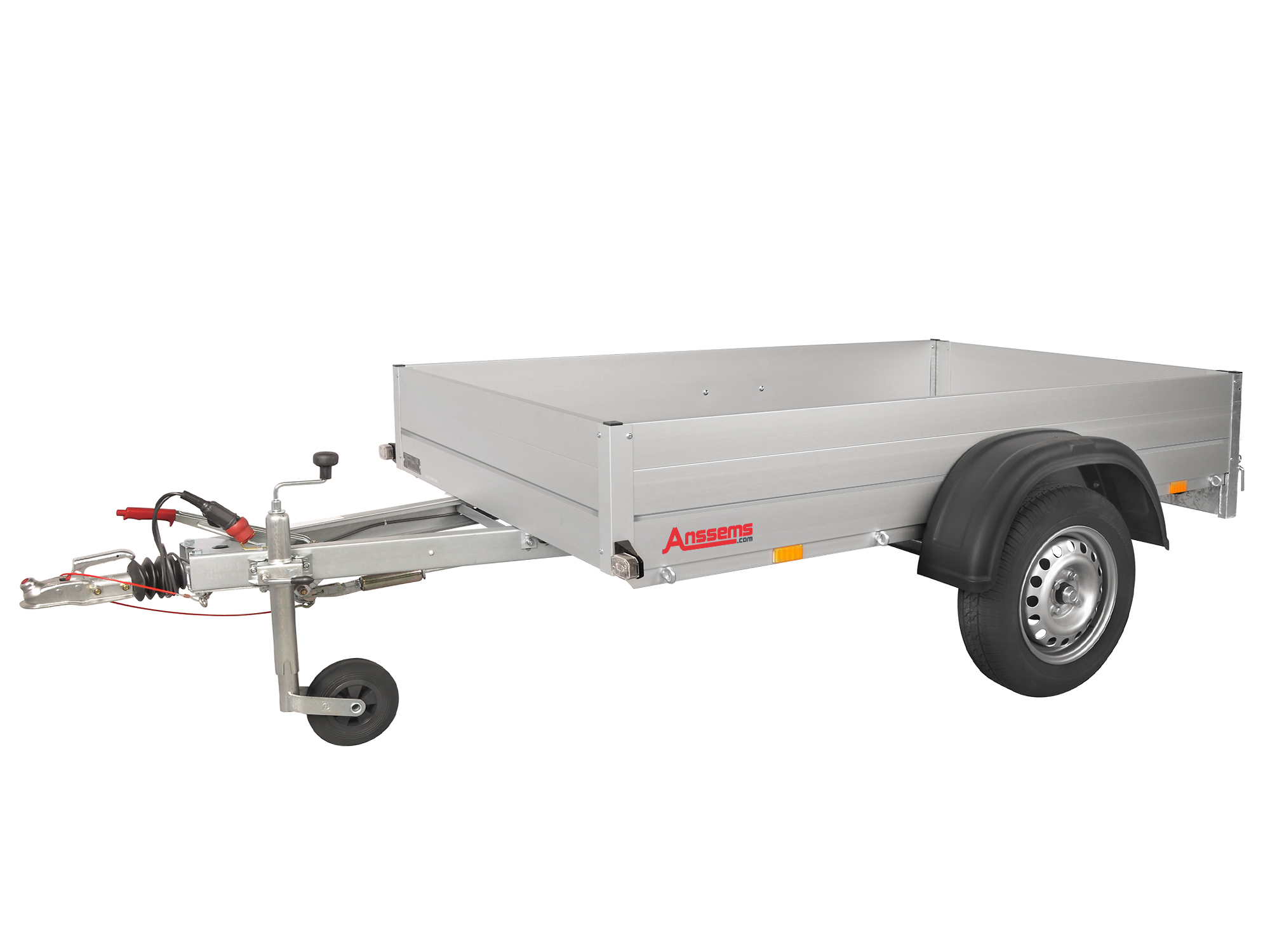 Anssems PKW Anhänger Tieflader Alu GTB 750 kg, Ladefläche 2,51 x 1,26 m gebremst