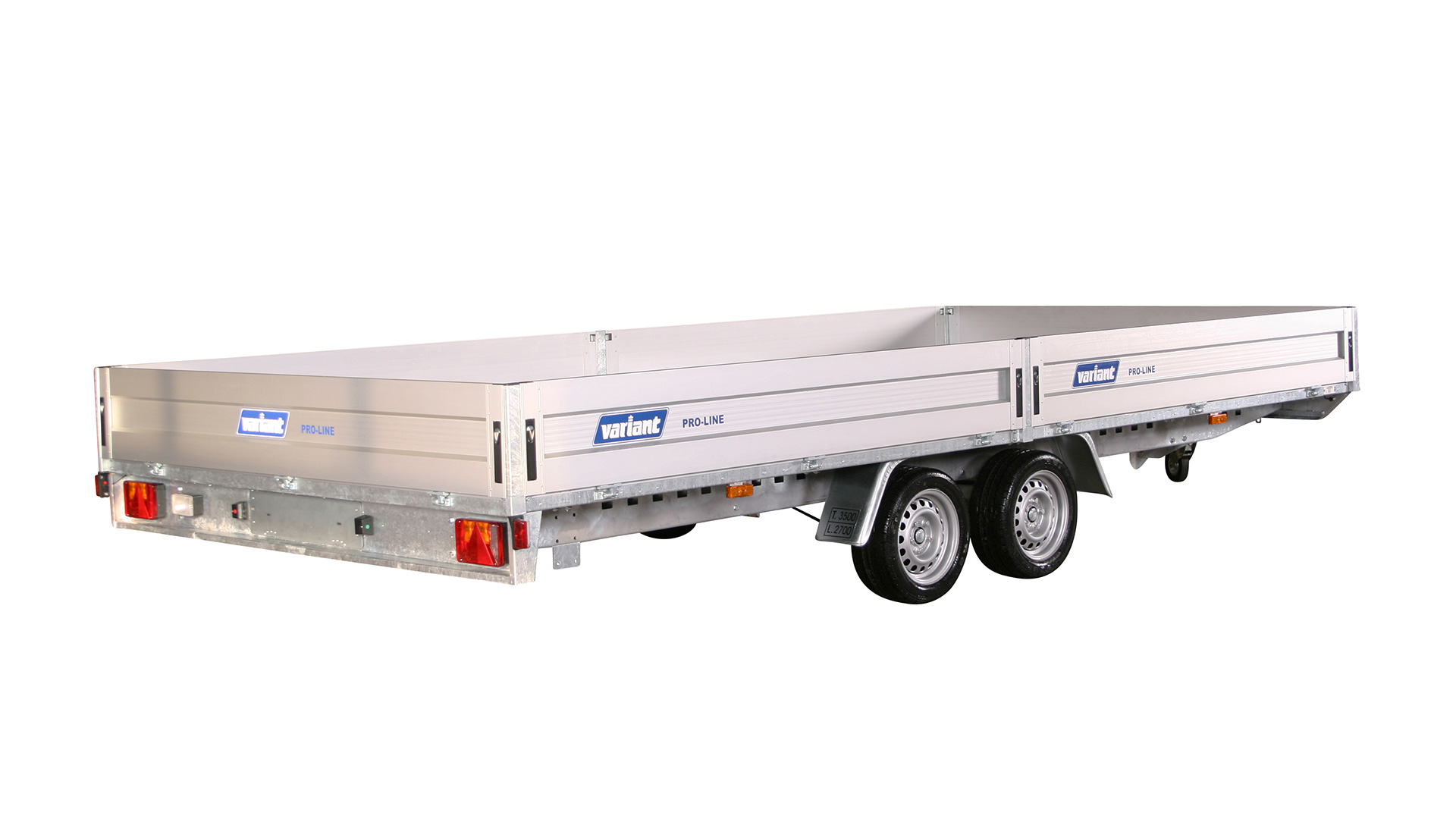 Variant PKW Anhänger Hochlader 3525 X5, 3500 kg, Ladefläche 5,15 x 2,45 m - Parabelfederung