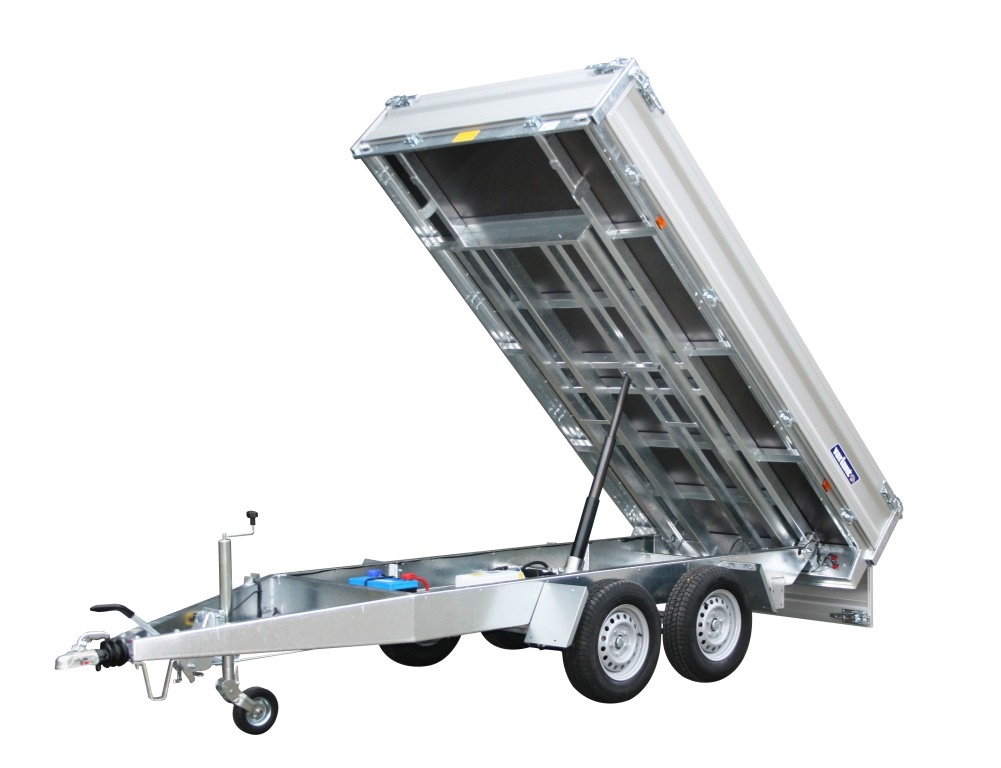Variant PKW Anhänger Heckkipper 2717 T3, 2700 kg, Ladeflächeca. 3,20 x 1,68 m - elektrische Pumpe o. Noth.