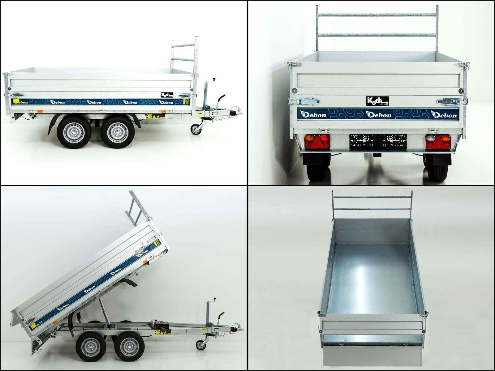 Debon Heckkipper 155x305cm 2,0t – E-Pumpe – Neues BWA-Fahrzeug (Ref. GA-10915-25)
