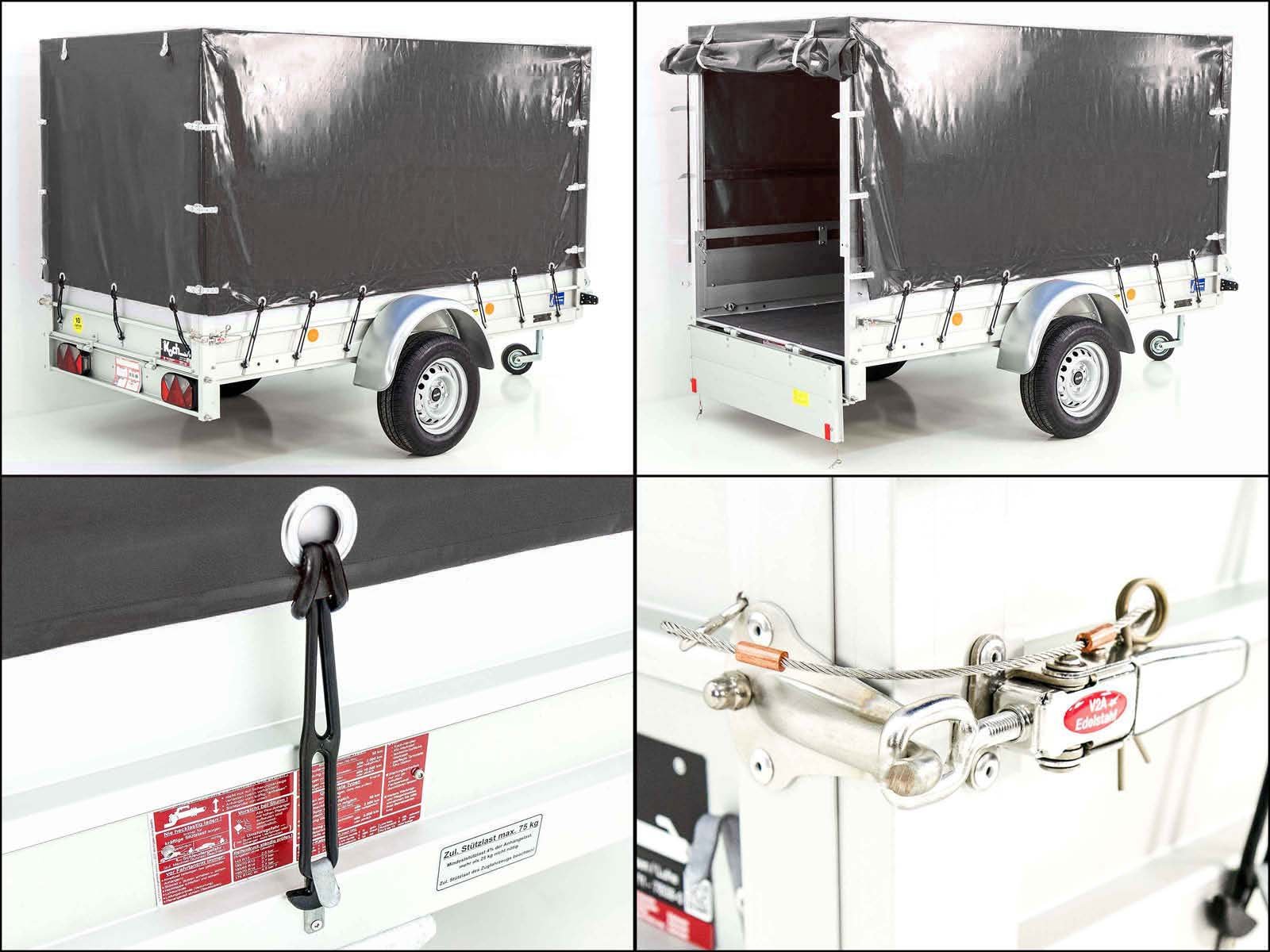 26mitplane-5.jpg 750 kg Anhänger | 125 x 250 cm | mit Plane – Image 1