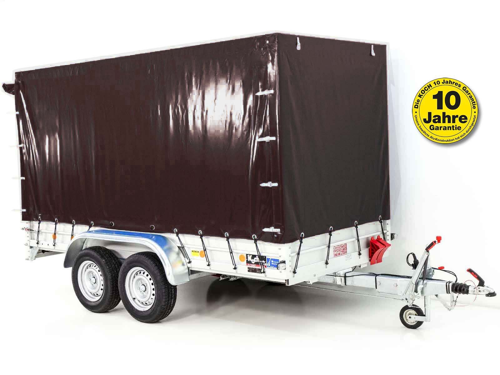 2600 kg Anhänger | 150 x 350 cm | mit schwarzer Plane | Typ 8.26