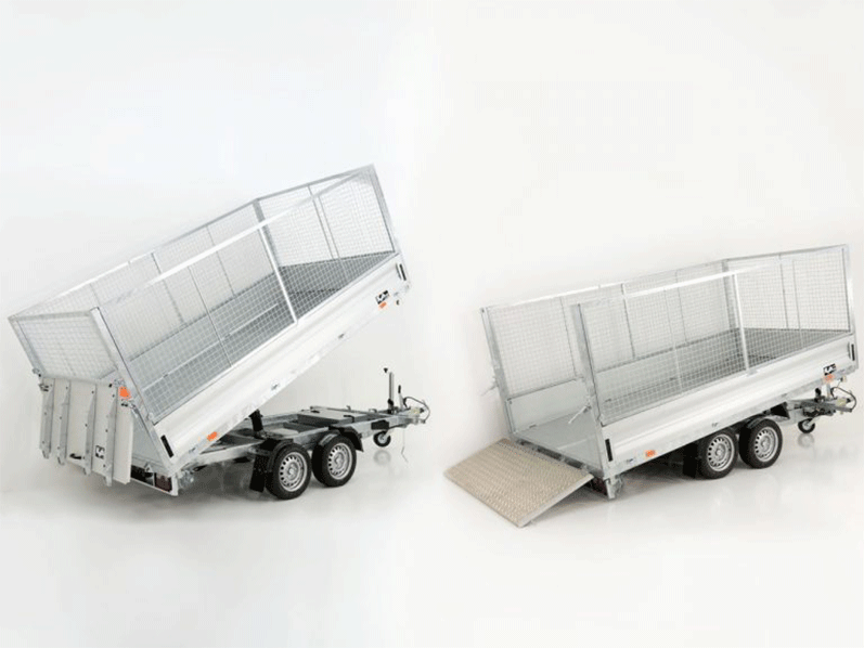 az-2.png Vezeko Multidreiseitenkipper VMDK35.4|210x400cm 3,5t|Ladefläche kippbar|Gitter-Neu – Image 1